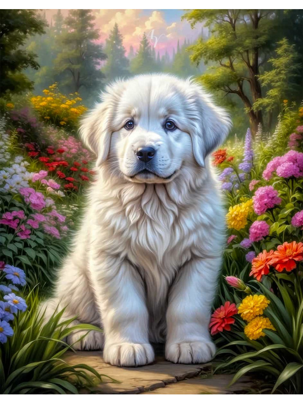 Great Pyrenees Portrait Paintings
