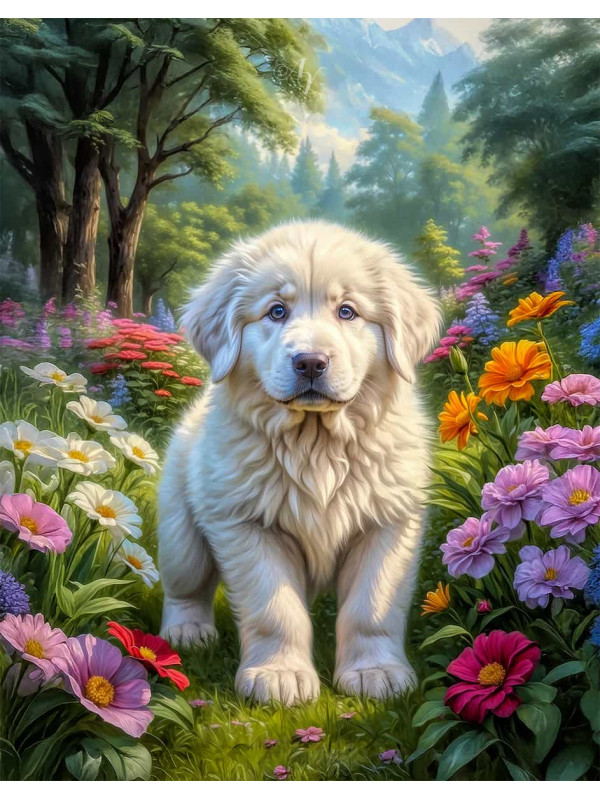 Great Pyrenees Portrait Paintings