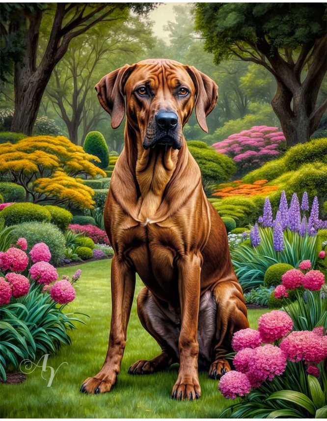 Rhodesian Ridgeback Portrait Paintings Rhodesian Ridgeback Portrait Paintings