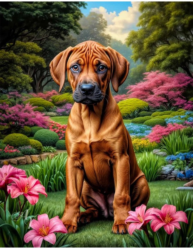 Rhodesian Ridgeback Portrait Paintings Rhodesian Ridgeback Portrait Paintings