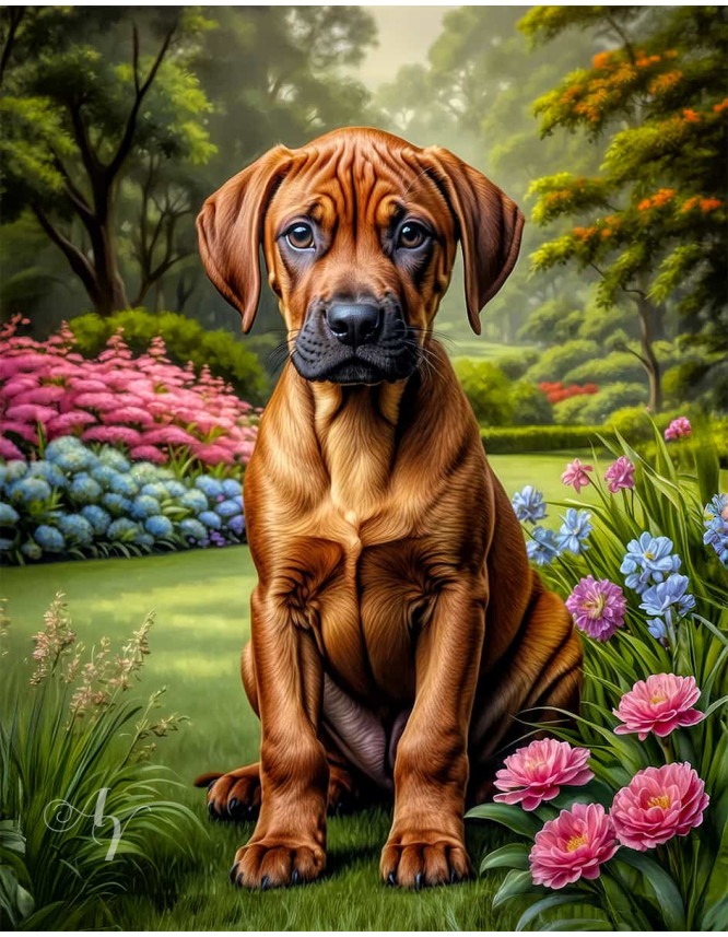 Rhodesian Ridgeback Portrait Paintings Rhodesian Ridgeback Portrait Paintings