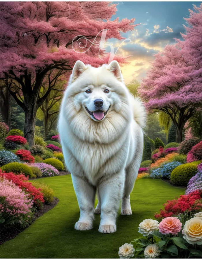 Samoyed Portrait Paintings Samoyed Portrait Paintings