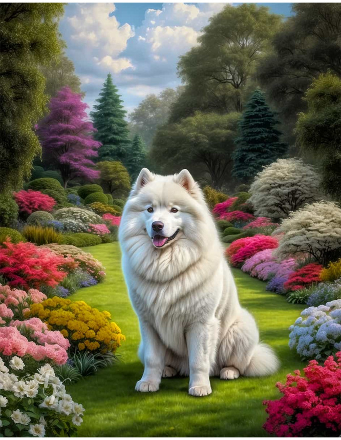 Samoyed Portrait Paintings Samoyed Portrait Paintings