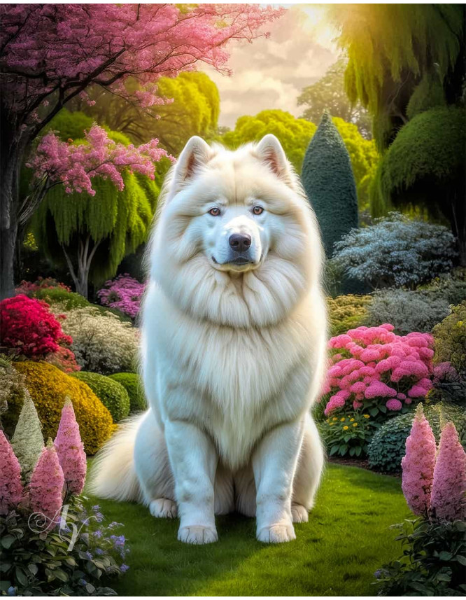 Samoyed Portrait Paintings Samoyed Portrait Paintings