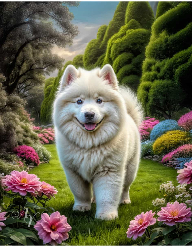 Samoyed Portrait Paintings Samoyed Portrait Paintings