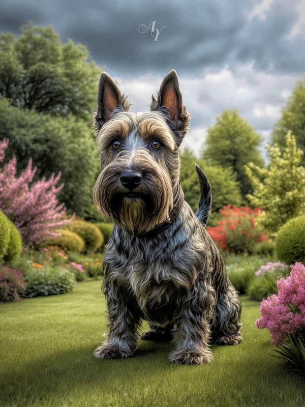 Scottish Terrier Portrait Paintings