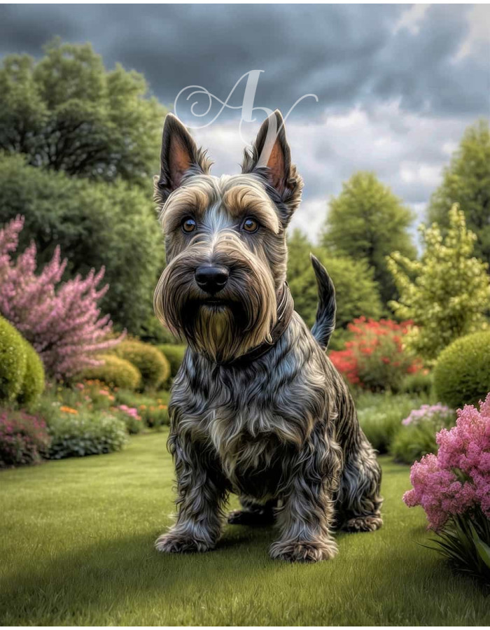 Scottish Terrier Portrait Paintings Scottish Terrier Portrait Paintings