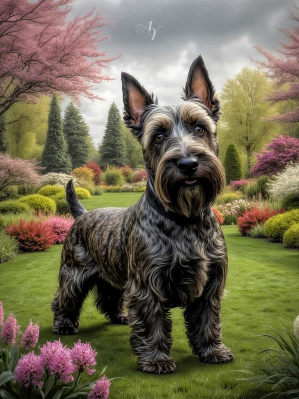 Scottish Terrier Portrait Paintings