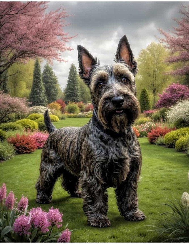 Scottish Terrier Portrait Paintings Scottish Terrier Portrait Paintings