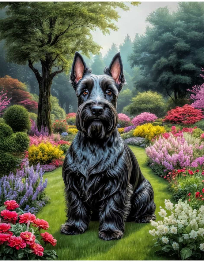Scottish Terrier Portrait Paintings Scottish Terrier Portrait Paintings