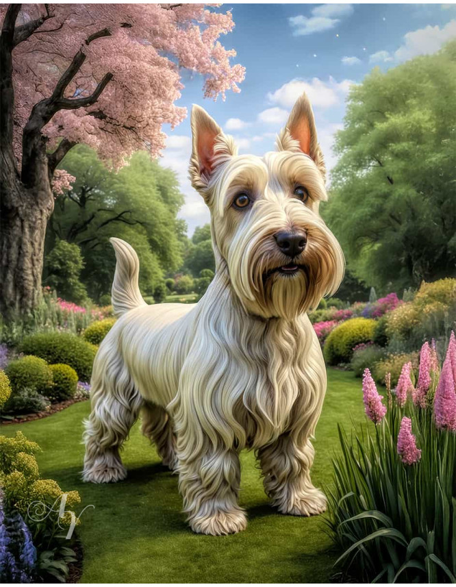 Scottish Terrier Portrait Paintings Scottish Terrier Portrait Paintings