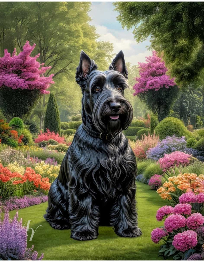Scottish Terrier Portrait Paintings Scottish Terrier Portrait Paintings