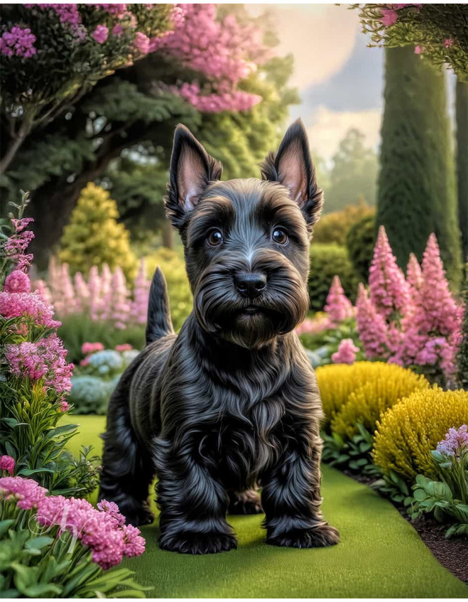 Scottish Terrier Portrait Paintings Scottish Terrier Portrait Paintings