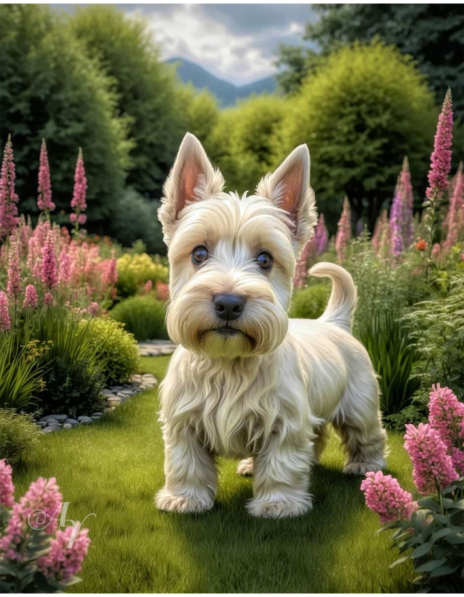 Scottish Terrier Portrait Paintings Scottish Terrier Portrait Paintings