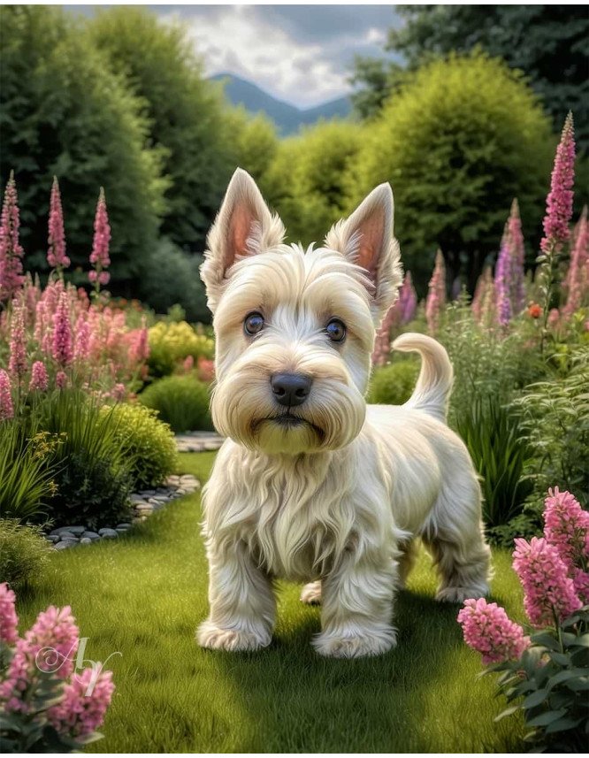 Scottish Terrier Portrait Paintings Scottish Terrier Portrait Paintings