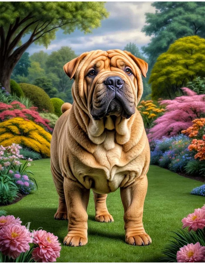 Shar Pei Portrait Paintings Shar Pei Portrait Paintings