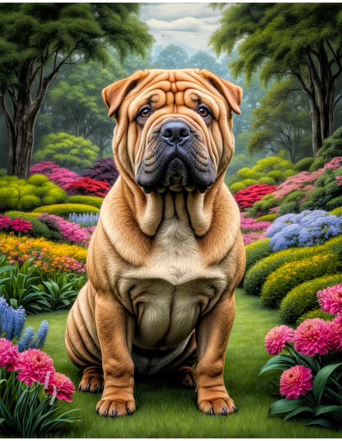 Shar Pei Portrait Paintings Shar Pei Portrait Paintings