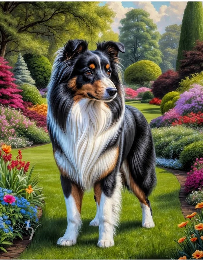 Shetland Sheepdog Portrait Paintings Shetland Sheepdog Portrait Paintings