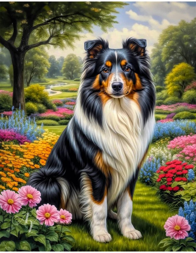 Shetland Sheepdog Portrait Paintings Shetland Sheepdog Portrait Paintings