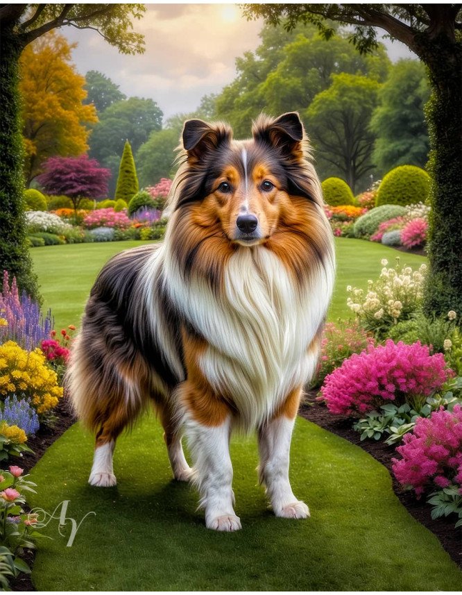 Shetland Sheepdog Portrait Paintings Shetland Sheepdog Portrait Paintings