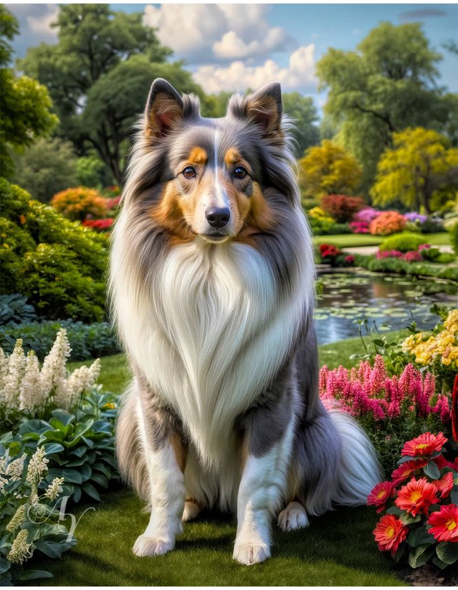 Shetland Sheepdog Portrait Paintings