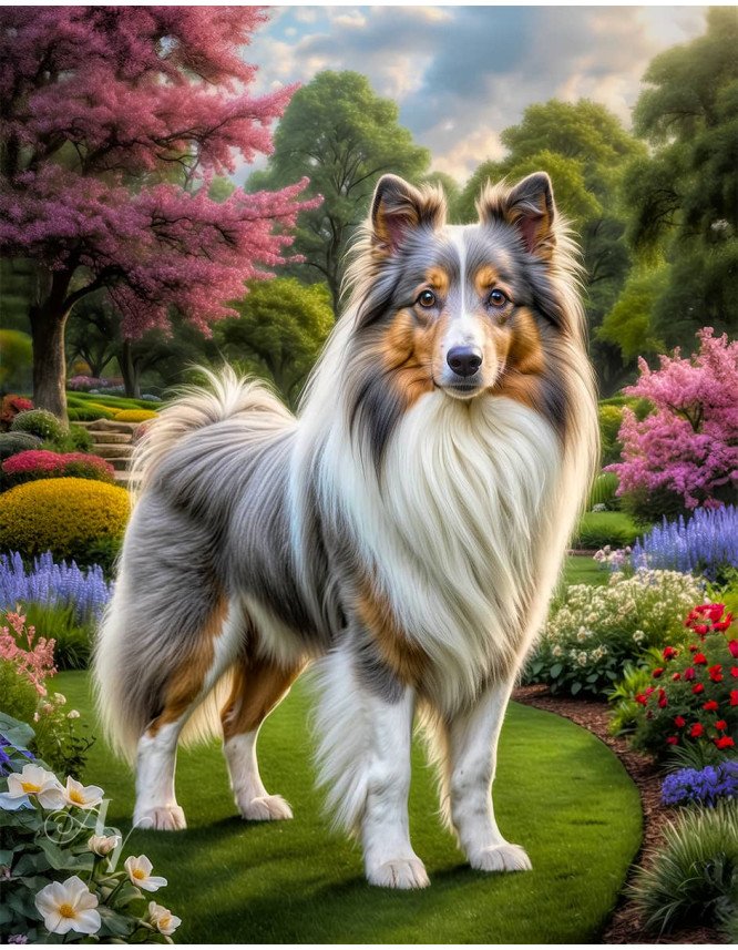 Shetland Sheepdog Portrait Paintings