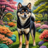 Shiba Inu Portrait Paintings