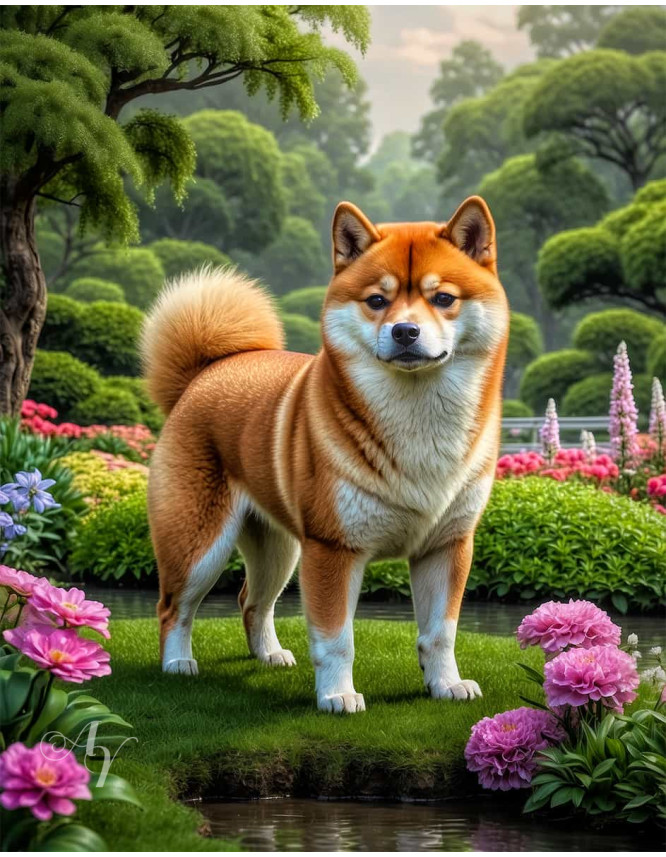 Shiba Inu Portrait Paintings Shiba Inu Portrait Paintings