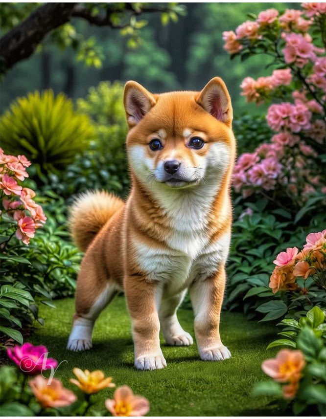 Shiba Inu Portrait Paintings Shiba Inu Portrait Paintings