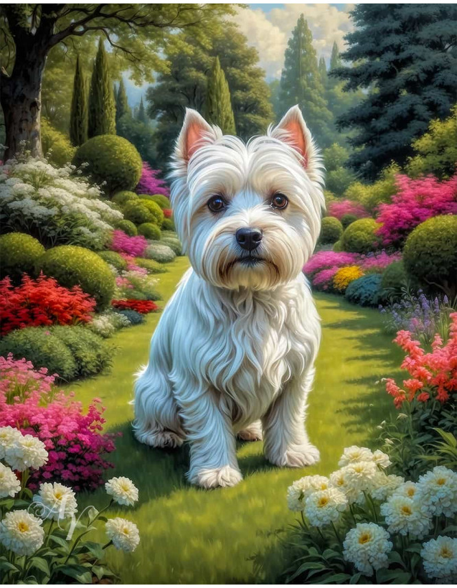 West Highland Terrier Portrait Paintings West Highland Terrier Portrait Paintings