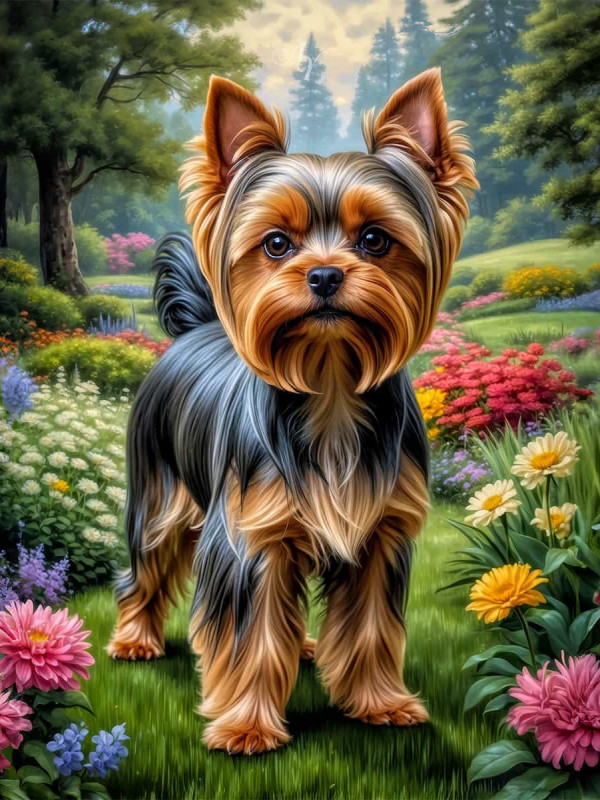 Yorkshire Terrier Portrait Paintings