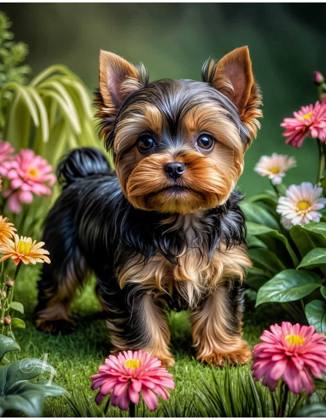 Yorkshire Terrier Portrait Paintings Yorkshire Terrier Portrait Paintings
