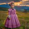 Victorian Wildflowers Child Customized Photo Paintings