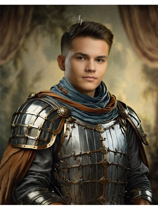 Medieval Knight Customized Photo Paintings