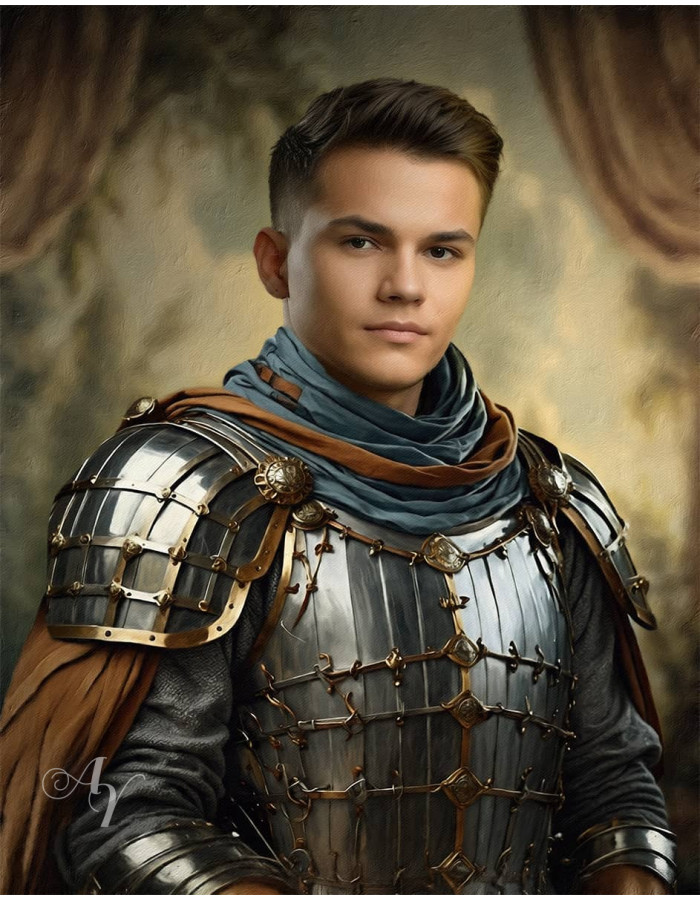 Medieval Knight Customized Photo Paintings