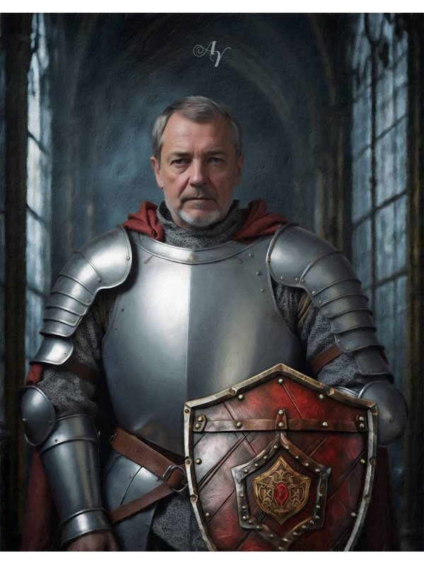 Medieval Knight Customized Photo Paintings