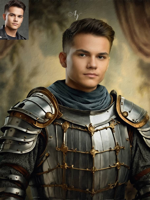 Medieval Knight Customized Photo Paintings