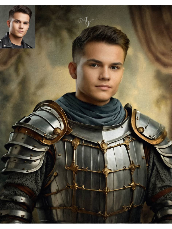 Medieval Knight Customized Photo Paintings