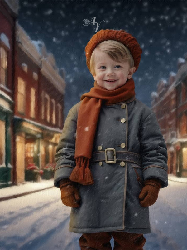 Victorian Street Child Customized Photo Paintings