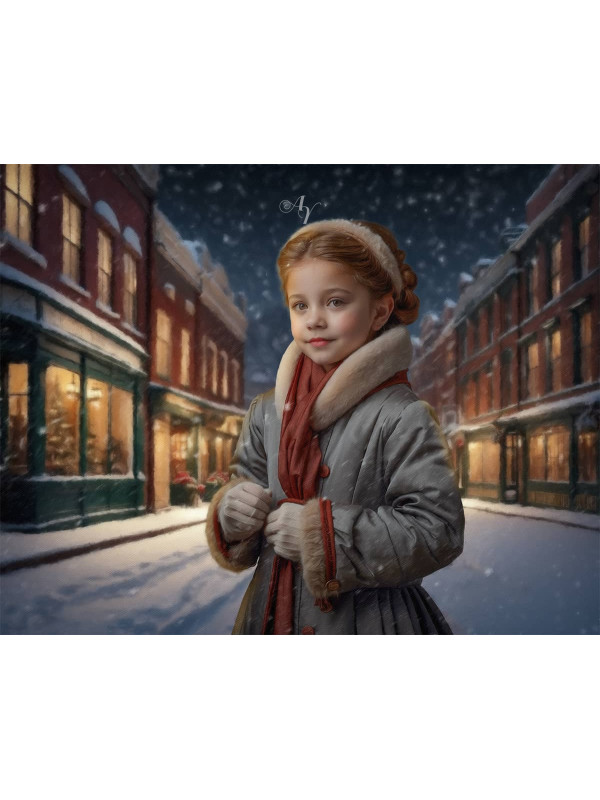 Victorian Street Child Customized Photo Paintings