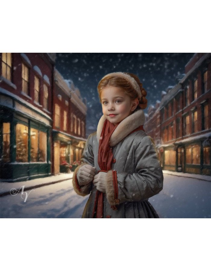 Victorian Street Child Customized Photo Paintings Victorian Street Child Customized Photo Paintings