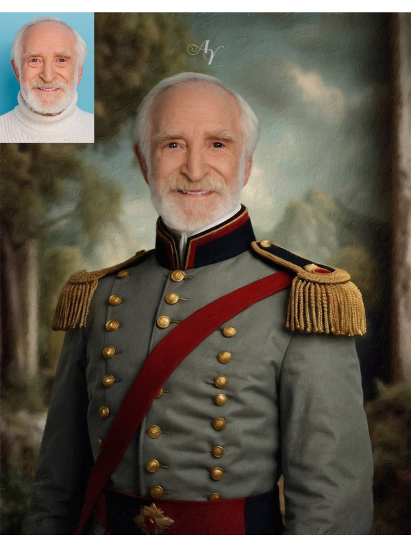 Vintage Soldier Customized Photo Paintings