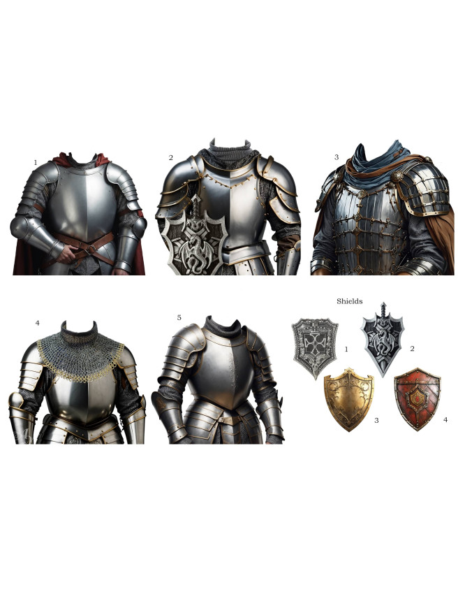 Medieval Knight Customized Photo Paintings