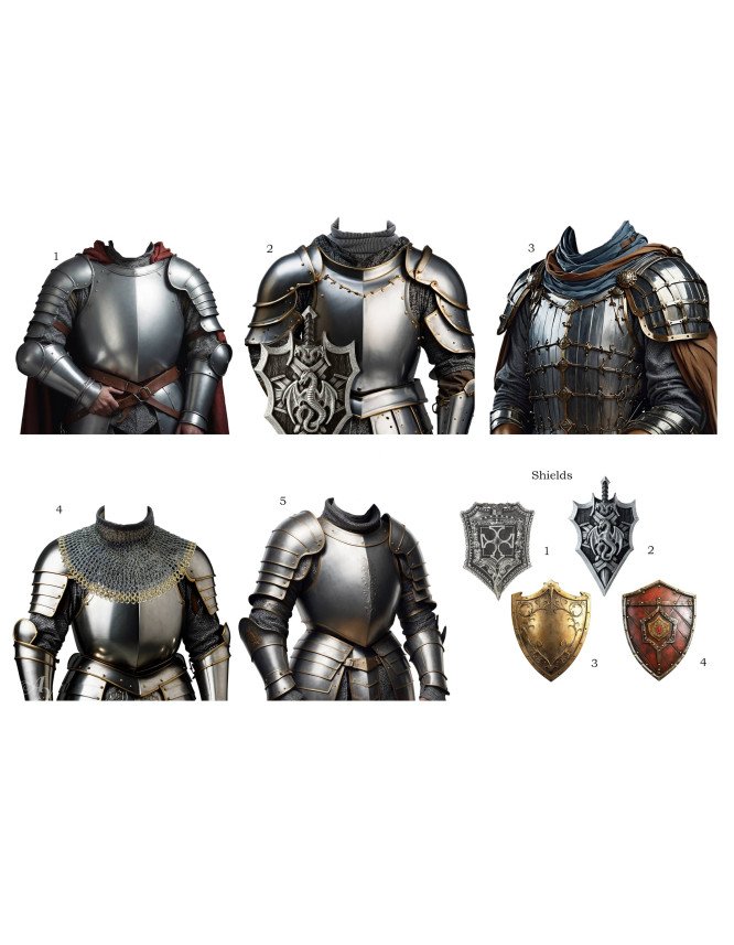 Medieval Knight Customized Photo Paintings Medieval Knight Customized Photo Paintings