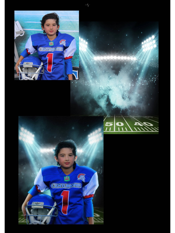 Football Star Customized Photo Paintings on Canvas
