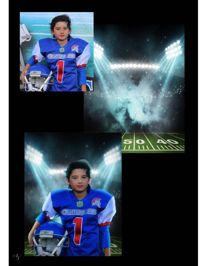 Football Star Customized Photo Paintings Football Star Customized Photo Paintings