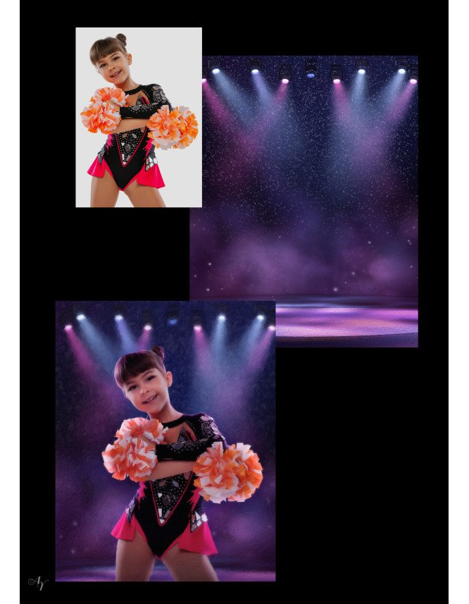 Cheerleader Stars Customized Photo Paintings