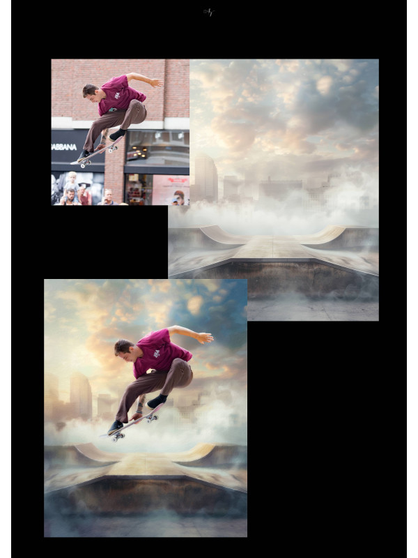 Skateboarding Customized Photo Paintings