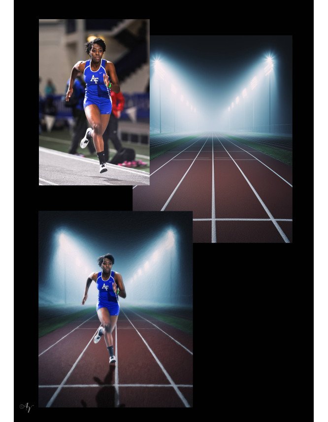 Track Stars Customized Photo Paintings Track Stars Customized Photo Paintings