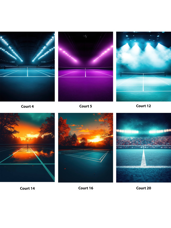 Tennis Fantasy Customized Photo Paintings on Canvas
